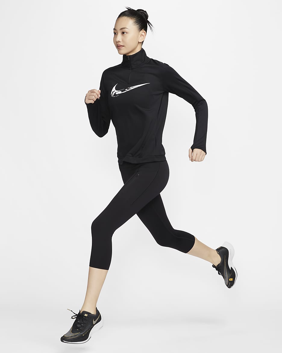 Nike running quarter zip womens best sale